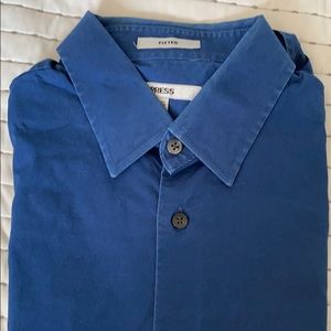 Medium express dress shirt. 1mx navy blue